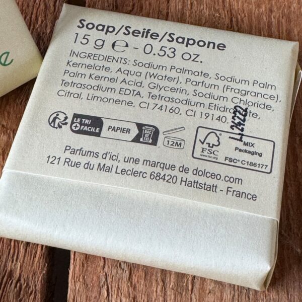 Savon végétal 15 grs - Verveine (100PCS) – Image 4